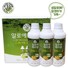 거제알로에팜 알로에베라겔 1050ml 알로에, 3개, 1.05L