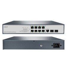 NEXT-POE4010L2-140 8포트 기가비트 + 2포트 SFP 웹스마트 매니지먼트 POE 스위칭허브