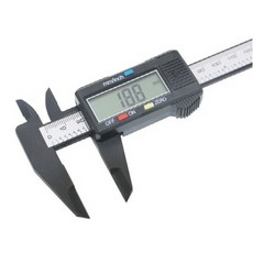 디지털 캘리퍼스 Carbon Fiber 소재 150mm 전지 포함