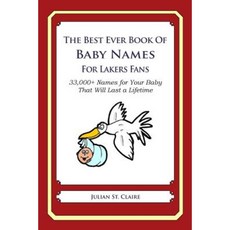 The Best Ever Book of Baby Names for Lakers Fans: 33 000+ Names for Your Baby That Will Last a Lifetime Paperback, Createspace