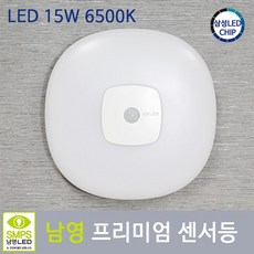 키고조명 남영 페블 센서등 LED 15W 현관등 베란다등 삼성칩, 1개