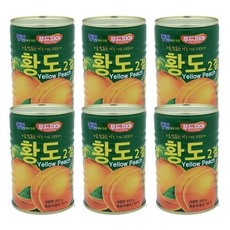 펭귄 황도 2절, 400g, 6개