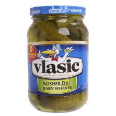 통피클
 Vlasic 코셔 딜 베이비 홀 클래식 테이스트 1개 473ml