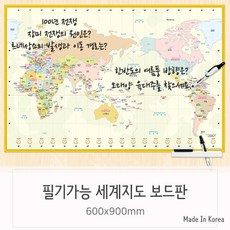 세계지도접착시트