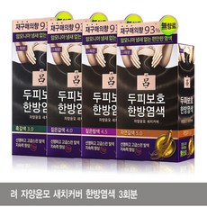 려 자양윤모 새치커버 한방염색 3.0 흑갈색 3회분, 본상품선택, 본상품선택
