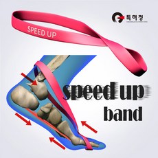 더빨리 파워 족저근력 SPEED UP 워킹&런닝 탄력밴드, 색상랜덤, 1개