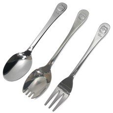 상일(곰돌이)유아용 스텐 수저/포크 아동수저포크, (곰돌이수저포크겸용), 1개