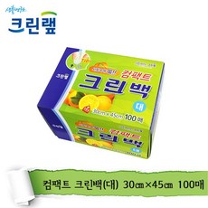 크린랲 컴팩트 크린백 대 30 x 45 cm 100매입, 30x45cmx100매, 100개입, 5개