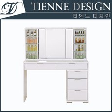 티엔느디자인 T-1403 샤르망화장대 시즌5 ACC형(TF타입) 화장대, 화이트-A형