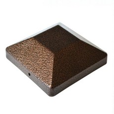 (3개묶음)팬스용 마감캡(목재보호 팬스시공 ZNE-06600 팬스시공 철물부속 마감캡 목재보호캡 사각기둥캡, 단일상품