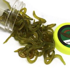 낚시미끼 지렁이웜 갯지렁이 02바다웜 그린스몰 싱킹, 04