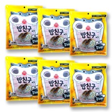 오뚜기 밥친구 김자반 6개(33.3g*6개)야채밥이랑후리가케 즉석간편요리, 33.3g, 6개
