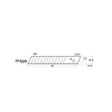 NT 커터칼날 BH-21P(H-2P용)(1타=10장묶음), 단품