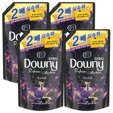 다우니 퍼퓸 컬렉션 섬유유연제 미스티크 1.6L, 4개