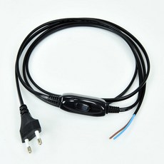 중간 스위치 전원코드 2m 220V 블랙, 블랙:220V스위치코드2m