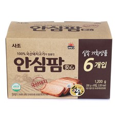 사조 100% 국산돼지고기 안심팜 200gx6캔 통조림 햄, 200g, 6개입