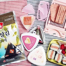 도블레 무스비 삼각김밥 만들기 5종(슬라+틀+삼틀+김50+용기), 아이보리, 옵션선택, 1개