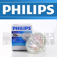 필립스/PHILIPS/할로겐램프MR16 12V 50W/매입등/쇼윈도우/진열장/스포트/매장/미술관/집중조명/, 50W(GU5.3)/538786