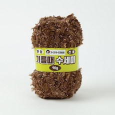 [앵콜스] 기름때 수세미실 뜨개실 털실, 123 초코메탈★4볼묶음★