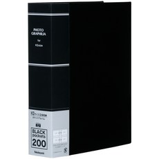 나카바야시 KG판 200장 수용 2단 PP 포켓앨범 PHKG-1020, 블랙