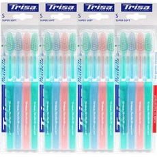 트리사 칫솔 슈퍼소프트 기능성 칫솔, 4개입, 4개