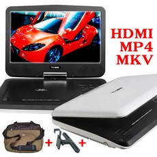 TKDS HDMI DVD-20000HD 휴대용 DVD플레이어 DVD어학기 MP4, DVD-20000HD(화이트)+HDMI케이블