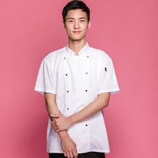 쿡가운기능성반팔조리복