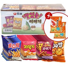 농심 맛있는 이야기 780g 과자세트스낵모음 과자세트, 과자 5종, 1세트