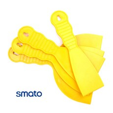 스마토 플라스틱헤라 세트 4PCS 스크래퍼 뿔헤라 PVC 헤라 빠데 시트지