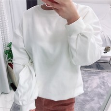 그레이스 진주탈부착 맨투맨