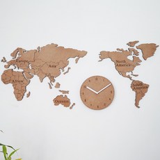 세계지도벽시계