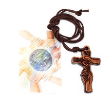 가톨릭성물방 올리브나무 우정 평화의 십자가목걸이 - 이태리