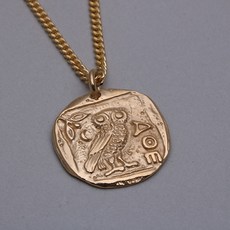 부엉이금펜던트