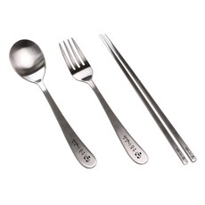 반디 네임 수저 (아동용 수저+포크+젓가락), Ｍ_자동차