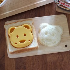 렛츠 샌드메이트 곰돌이 샌드위치틀 도시락꾸미기, 1개
