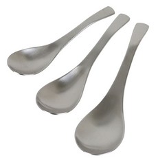 스텐 샤틴 우동스푼 (3size) 라멘스푼 우동숟가락, 우동스푼(대), 1개