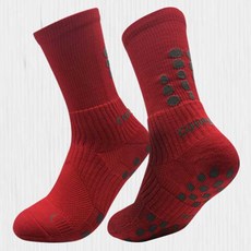 컴포트 스타디아X 베이직 레드 논슬립 축구양말, R3 270-290