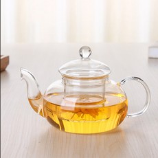 로즈마리 유리 차포트 (500ml) 찻주전자 티포트 유리주전자 내열유리 차마시기 카페 가정용, 로즈마리 유리 차포트(500ml) 1개, 1개