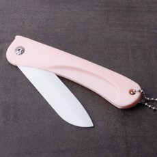 토탈하우스 세라믹 접이식 과도 세라믹칼 세라믹과도 캠핑용 접과도, 핑크