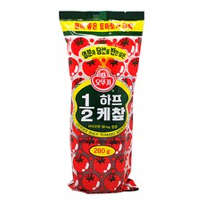 오뚜기 1/2 하프 케찹 280g domes 오뚜기/12/하프/케찹/280g, 단일 수량