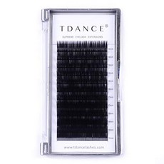TDANCE 속눈썹 연장 D 컬 0.18mm 두께 반 영구 개별 속눈썹 실크 볼륨 라섹 전문 살롱 사용 14-19mm 길이의 혼합 트레, CC - 0. 03, 혼합 10 - 17mm