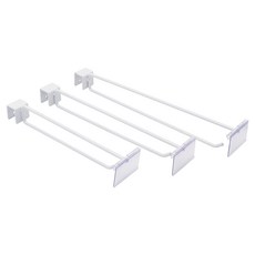 각파이프20X30 이중후크 화이트/벽선반 가격표시 부속, 화이트 350mm