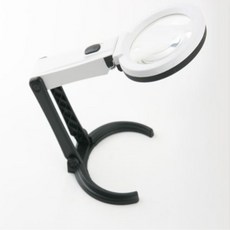 10 LED 2.5배 8배 탁상거치 스탠드 확대경 돋보기, 1개, UC-BU485