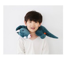 프롬 공룡 목베개, 청록색(트리케라톱스)