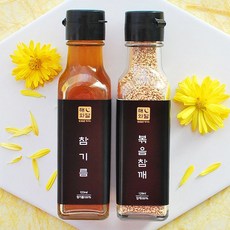 [정민이네샵] 해와달 참기름+볶음참깨 2종세트120ml 돌답례품 결혼답례품 조문 칠순 팔순답례품, 2종, 120ml