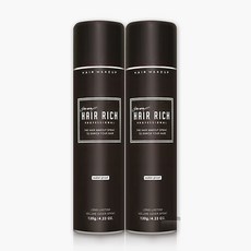 박명수헤어리치 스프레이 120g, 흑갈색, 2개