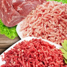 벅스웨이 소고기 다짐육 500g+돼지고기 다짐육 500g, 1세트