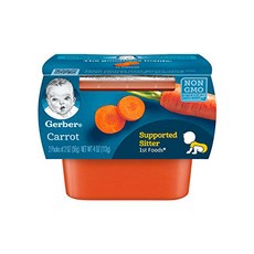 거버 어린이 액상 식품 56g 2개입, 당근(Carrot), 113g, 1개