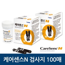 케어센스n 검사지100매 혈당시험지, 1개, 100매