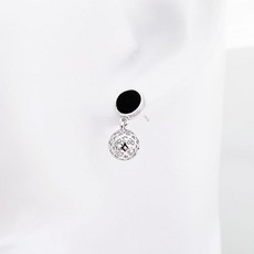 오닉스하트귀걸이